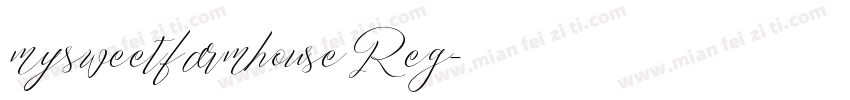 mysweetfarmhouse Reg字体转换